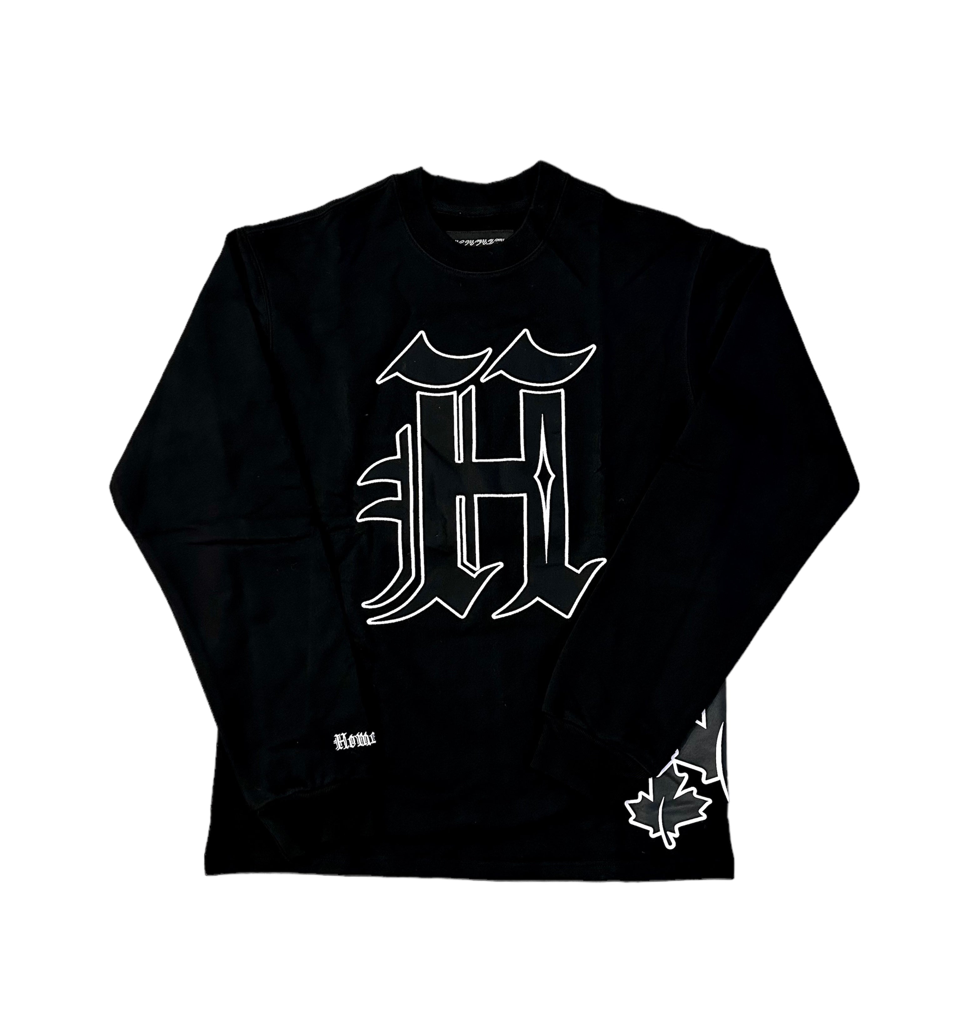 Black "H" Crew Neck