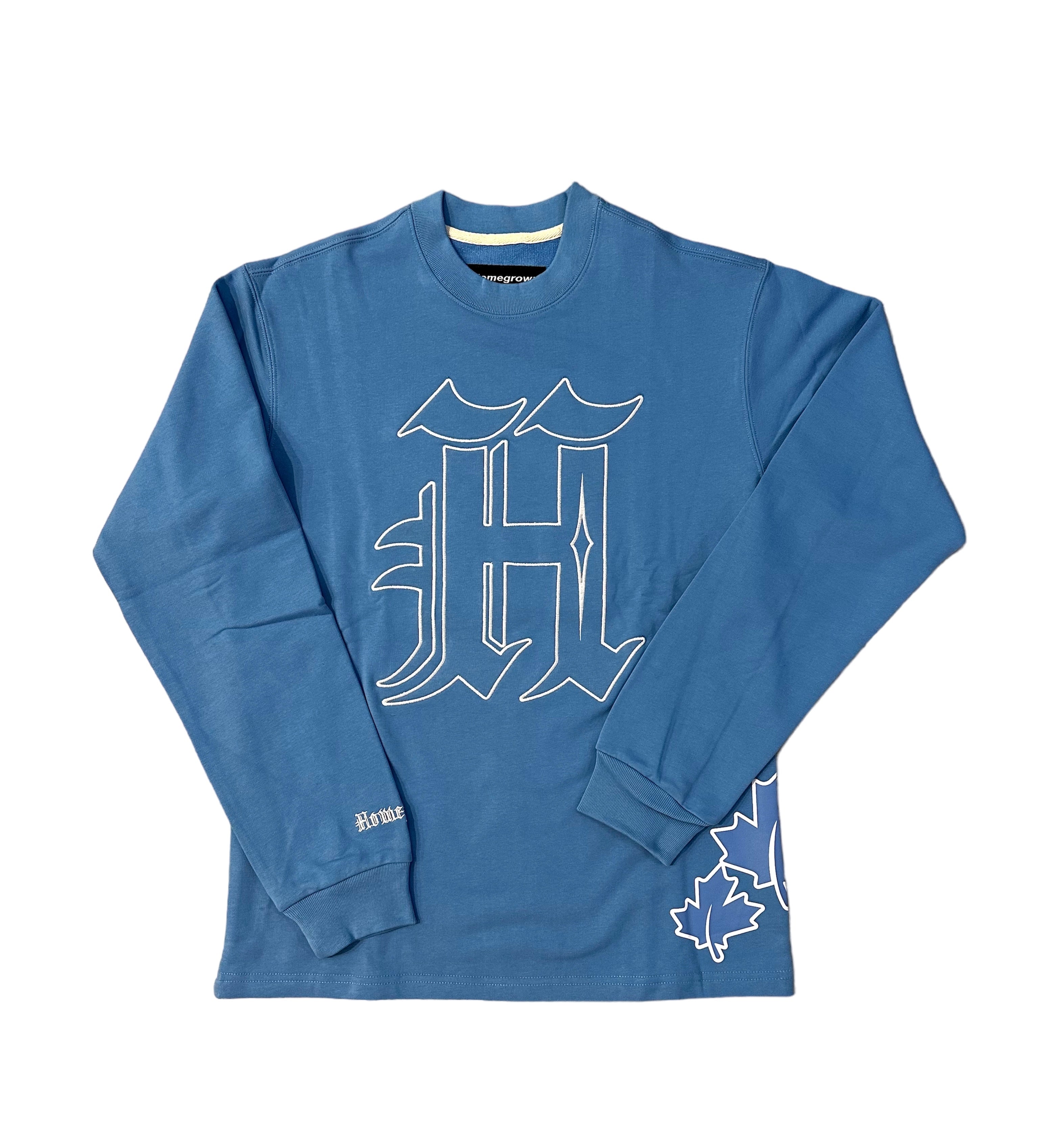 Blue "H" Crew Neck