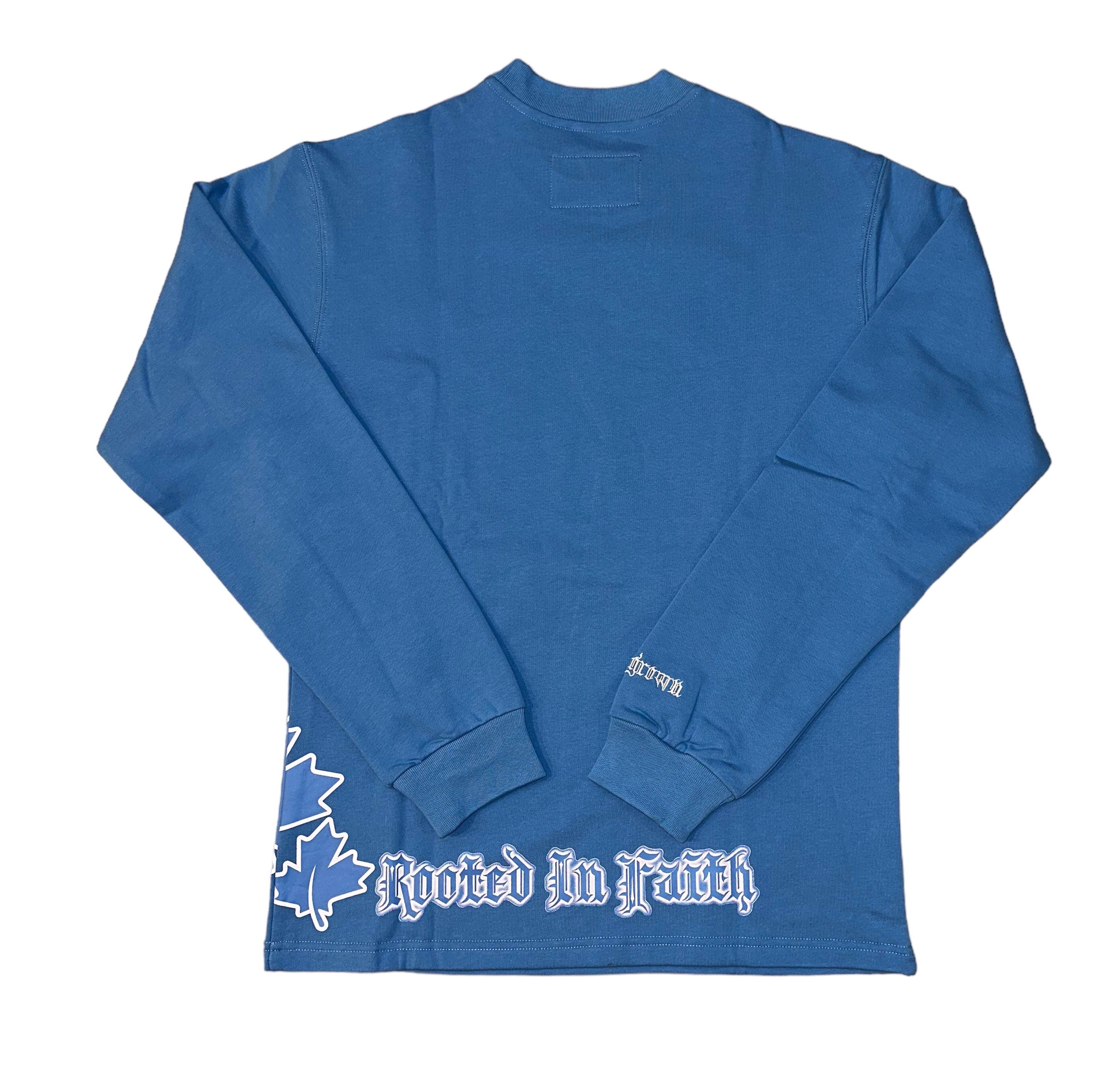 Blue "H" Crew Neck